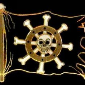 Pirates of the Caribbean - Skull Flag (Spinner) Pin# 19876